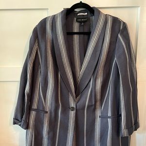 Women’s Lane Bryant blazer, blue with white stripe